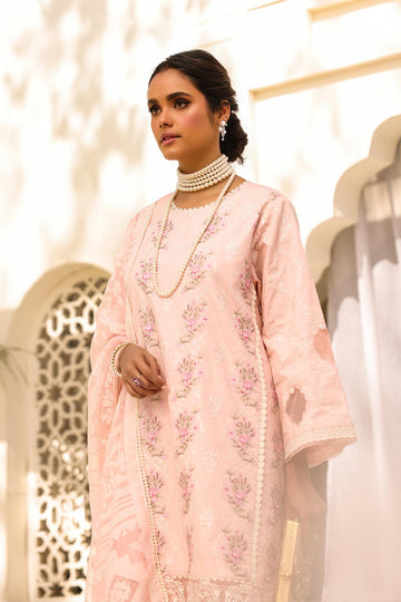 Alkaram ED-08A-23-Pink Meraki Chikenkari Collection Online Shopping